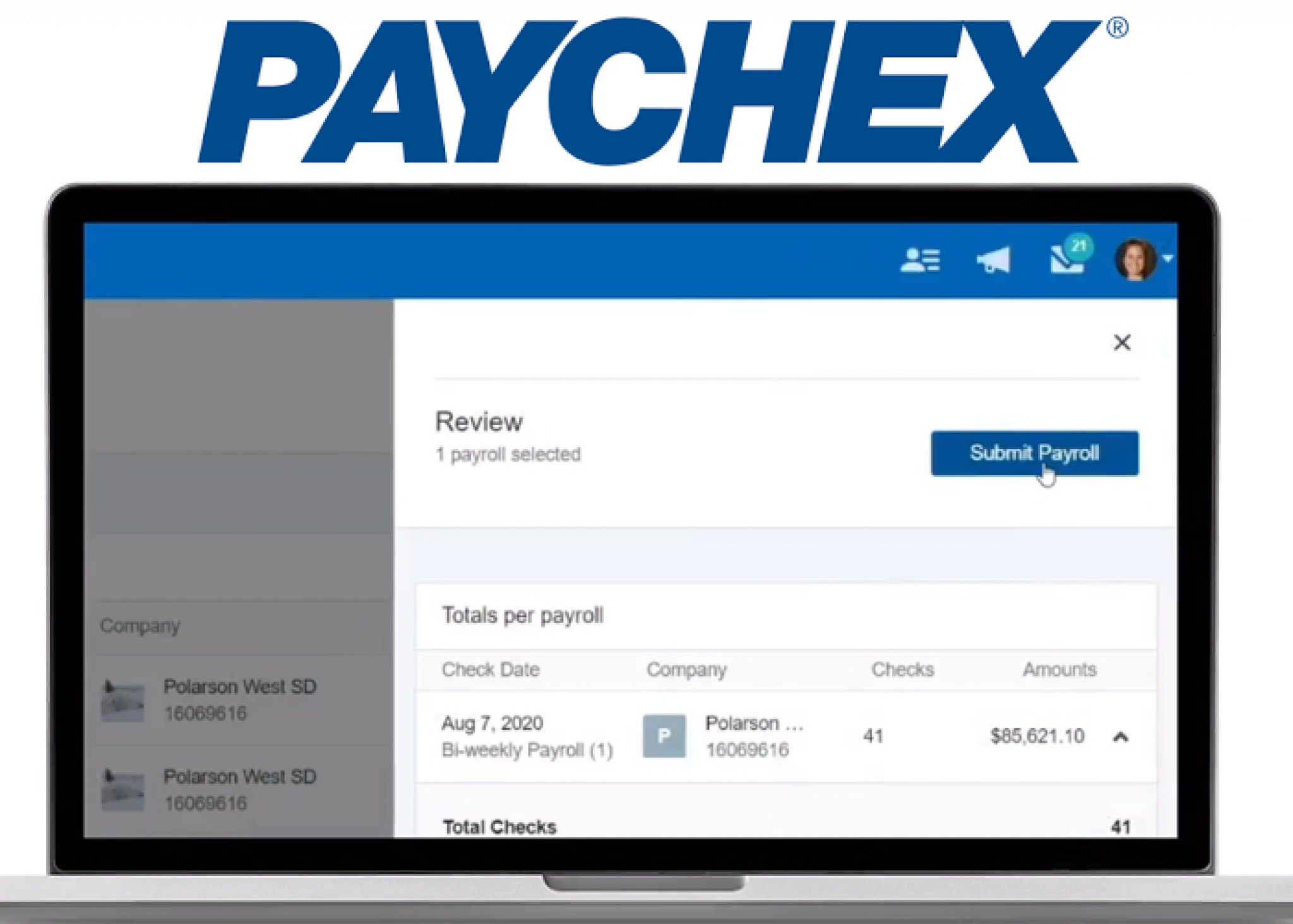 Payrolls By Paychex Inc Template